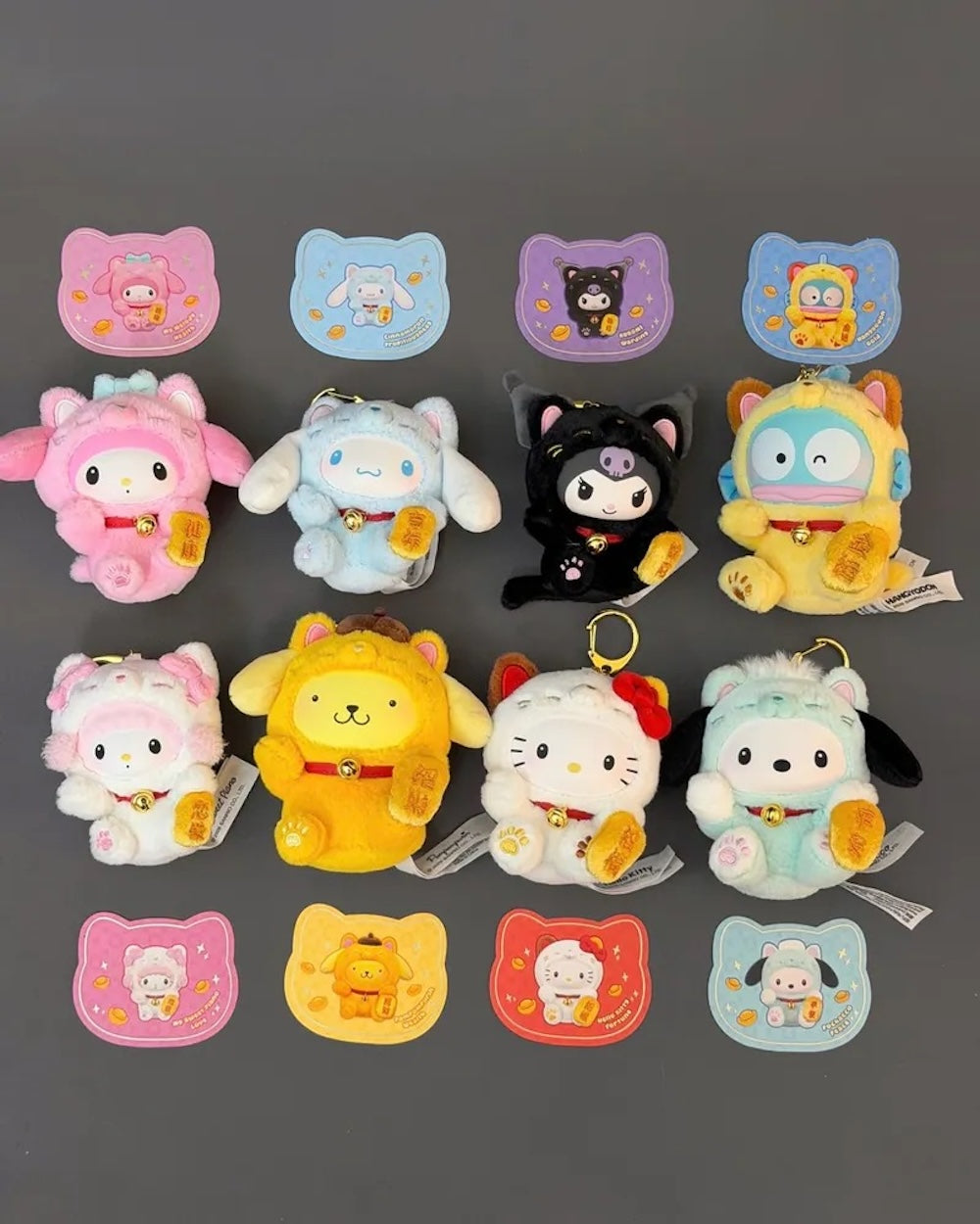 TOPTOY 三麗鷗家族 招財貓 毛絨掛件 系列盲盒