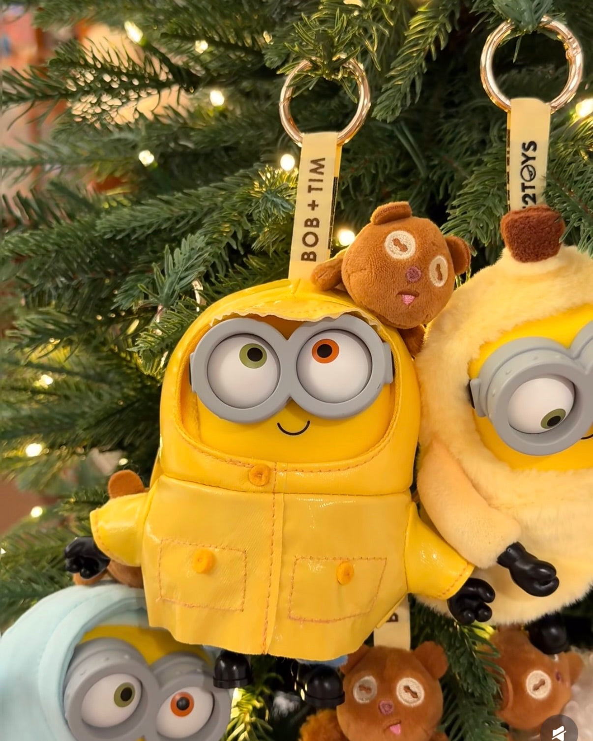 BOB&TIM小小兵好朋友在一起系列搪膠毛絨掛件盲盒