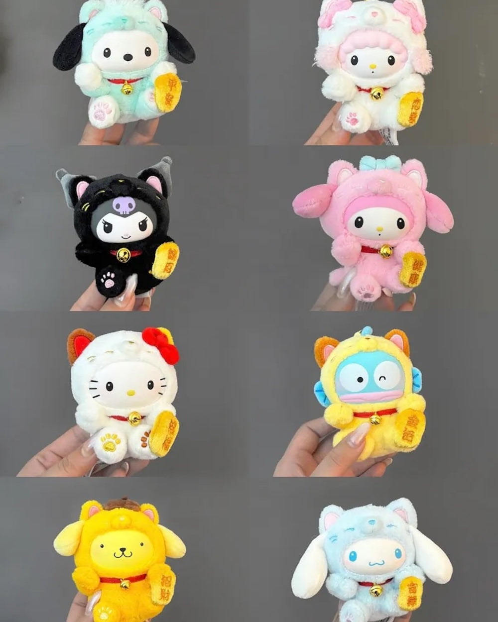 TOPTOY 三麗鷗家族 招財貓 毛絨掛件 系列盲盒